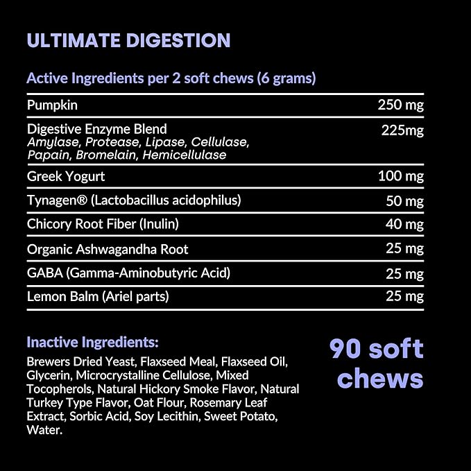 Kayode Ultimate Digestion. Fast Facting Anti Diarrhea for Dogs. Dog Fart Remedy &amp; Dog Gas Relief. Natural Nutrients for Healthier, Firmer Stools. Pumpkin &amp; Digestive Enzymes for Dogs.