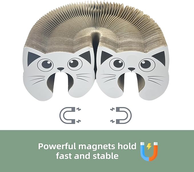 Magic Accordion Cat Scratching Board - Interactive Toy for Bored Indoor Cats, Fun &amp; Durable Cat Toys 2Pack