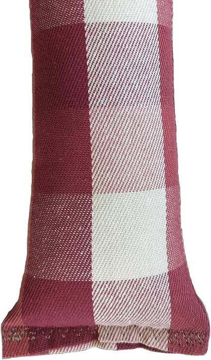 Extra Large 18" Catnip Kicker Toys/Kitty Kick Sticks/Cat-Nip Kick Sticks (Beige and Red Plaid) (Kickers Filled with 1 oz Premium Canadian Catnip)
