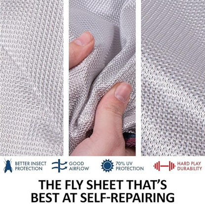 Dura-Tech RipGuard Adjusta-Fit Horse Fly Sheets | Self-Repairing Durability | Enhanced UV &amp; Insect Protection | Ideal for All Horse Breeds