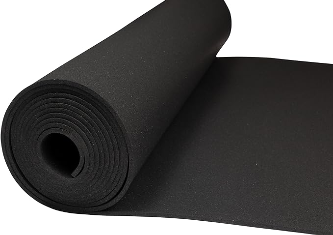 Playsafer Genaflex Rubber Gym Floor Mat, Heavy Duty Commercial Protective Gym Flooring Roll - 8mm Thick (10% Blue, 4&