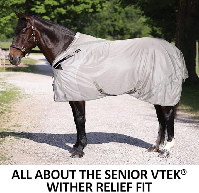 Dura-Tech RipGuard Adjusta-Fit Horse Fly Sheets | Self-Repairing Durability | Enhanced UV &amp; Insect Protection | Ideal for All Horse Breeds
