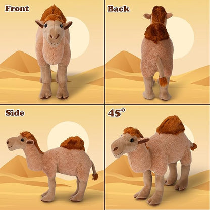Camel Plush Toy, Stuffed Animal Plushie Doll, Soft Fluffy Like Real Desert Animals Hugging Toy - Present for Every Age &amp; Occasion