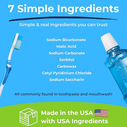 Tartar Shield DentaTabs | Dog &amp; Cat Dental Mouthwash Water Additive Powder | Fights Tartar Plaque &amp; Bad Breath Cleans Teeth &amp; Gums | Natural Pet Oral Health Support | Hypoallergenic &amp; Calorie-Free