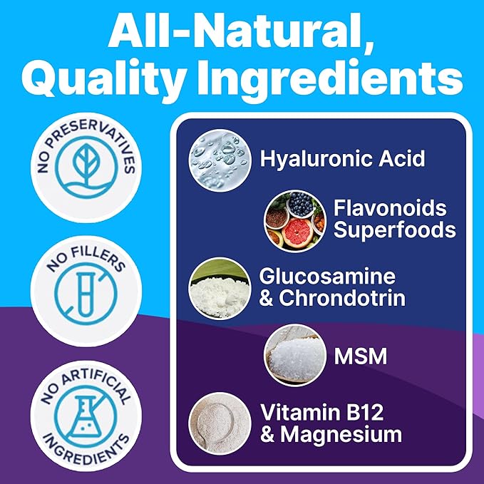 Freedom Joint Drops for Dogs with Hyaluronic Acid, MSM, Glucosamine, &amp; Chondroitin, All Natural Liquid Joint Supplement for Dogs for Pain Relief, Mobility and Hip Support, 30 ml Dropper