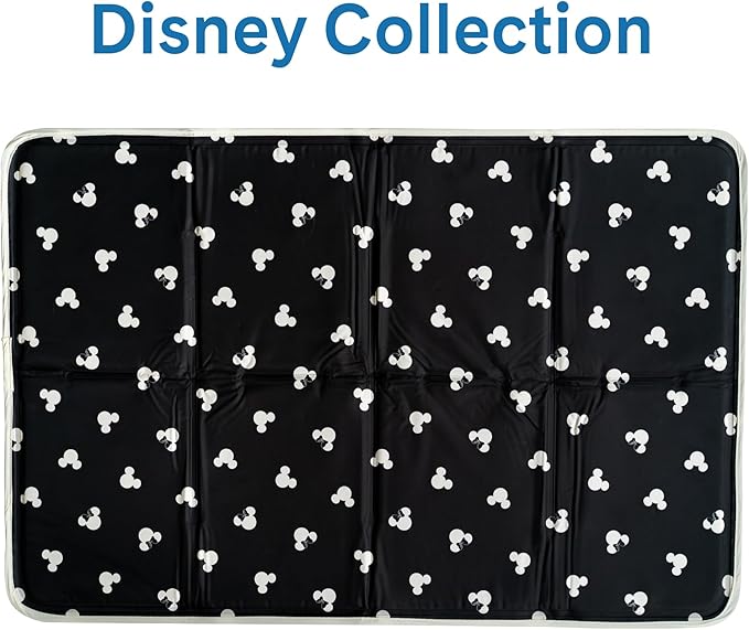 The Green Pet Shop Cool Pet Pad - Small, Disney’s Mickey &amp; Minnie Mouse - Self-Cooling, Pressure Activated Mat for Dogs &amp; Cats from 9-20 lbs - Non-Toxic Gel, No Water Needed