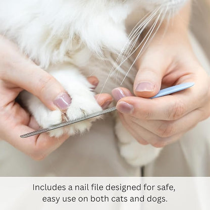 AIXINPET Dog &amp; Cat Nail Clippers and Trimmers - with Free Nail File, Protective Guard to Avoid Over Cutting, Extra Sharp Blade - Suitable for Small to Large Dogs &amp; Cats, Birds and Rabbits (Large)