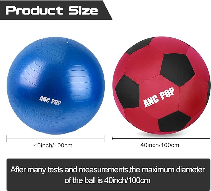 Herding Ball for Horse Ball &amp; Cover 40" Large for Play Herding Ball Horse Toys for Horse (Red &amp; Black)