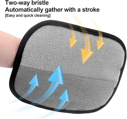 2025 New Upgraded Electrostatic Pet Hair Removal Gloves - Reusable Cat Hair Remover &amp; Dog Hair Removal Mitt with Elastic Cuff &amp; Finger Loops for Furniture, Bedding, Car (1pcs)