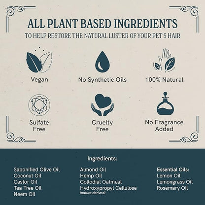 JR Liggett’s Botanical Horse Shampoo Bar for Sensitive Skin - 100% Detergent Free, Non-GMO &amp; Biodegradable - Deep-Cleansing, Hypoallergenic Formula for Healthy Skin, Mane &amp; Tail - 3.5 oz Bar