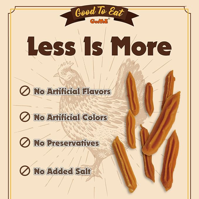 Gootoe Chicken Dog Treats – Chicken Sticks (Mini) 1.5 lb – All Natural, Grain-Free, Low Fat, Premium Training Chews, Healthy &amp; Easily Digestible