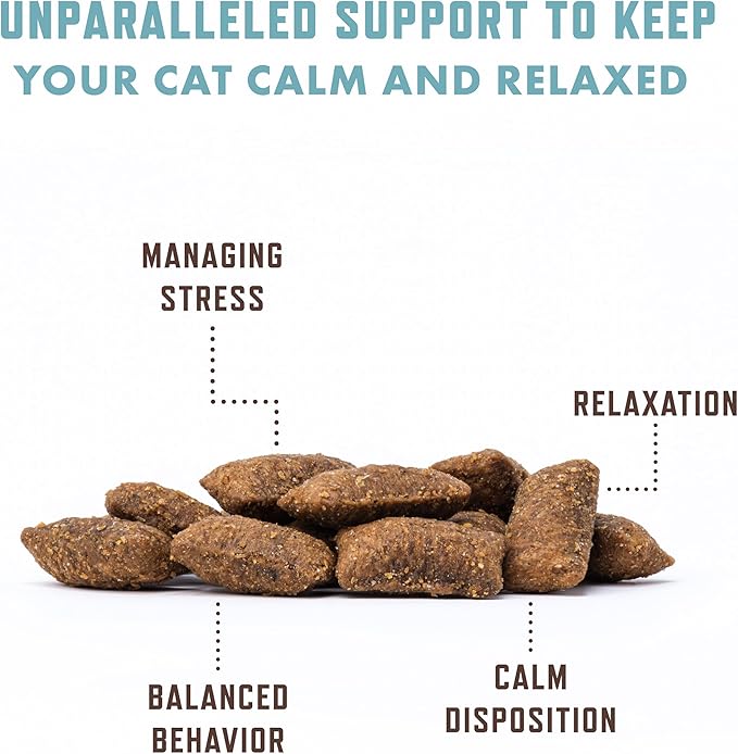 Rocco &amp; Roxie Cat Calming Treats with Melatonin for Cats, Stress and Anxiety Relief, Keep Calm for Grooming, Travel, or Vet Visits, Aid Sleep with Organic Ashwagandha and GABA, Chicken Flavored Chews