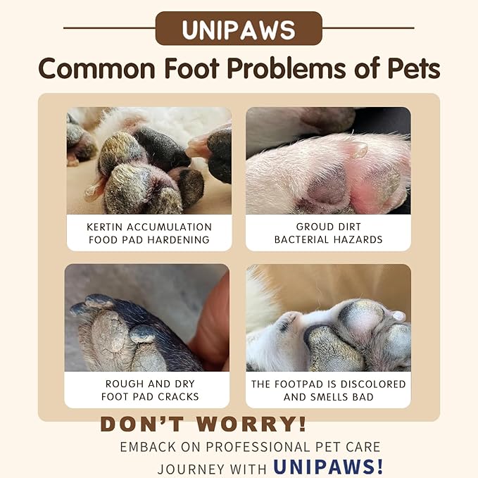 UNIPAWS Probiotic Moisturizing Cream for Dogs &amp; Cats – Organic &amp; Lick-Safe Relief for Dry, Cracked, Itchy Paws, Noses, Elbows &amp; Ears – Skin-Care, Non-Greasy Formula, Made in Korea, 2.1 oz / 60g