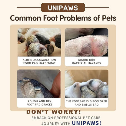 UNIPAWS Probiotic Moisturizing Cream for Dogs &amp; Cats – Organic &amp; Lick-Safe Relief for Dry, Cracked, Itchy Paws, Noses, Elbows &amp; Ears – Skin-Care, Non-Greasy Formula, Made in Korea, 2.1 oz / 60g