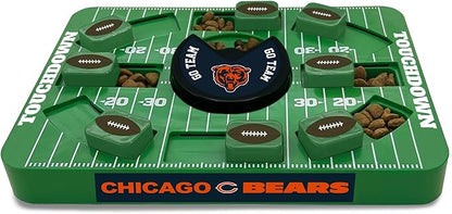 Pets First NFL Chicago Bears Large Puzzle Toy, New Size, Interactive Dog Treat &amp; Slow Feeding Toy