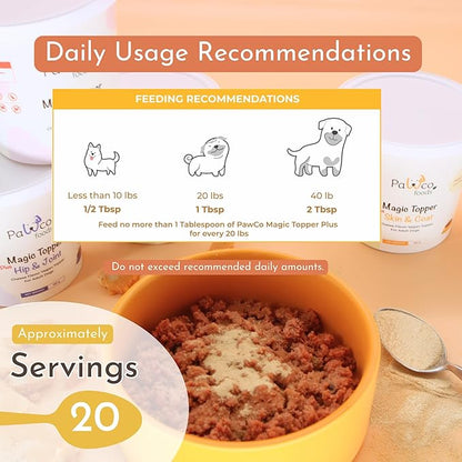 PawCo Magic Topper Variety Pack - Dog Food Topper for Picky Eaters, Grain-Free Meal Enhancer, Supports Immune &amp; Digestive Health, 800g