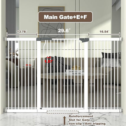 41" Extra Tall Cat Gate for Doorway, 60.3-62.9&
