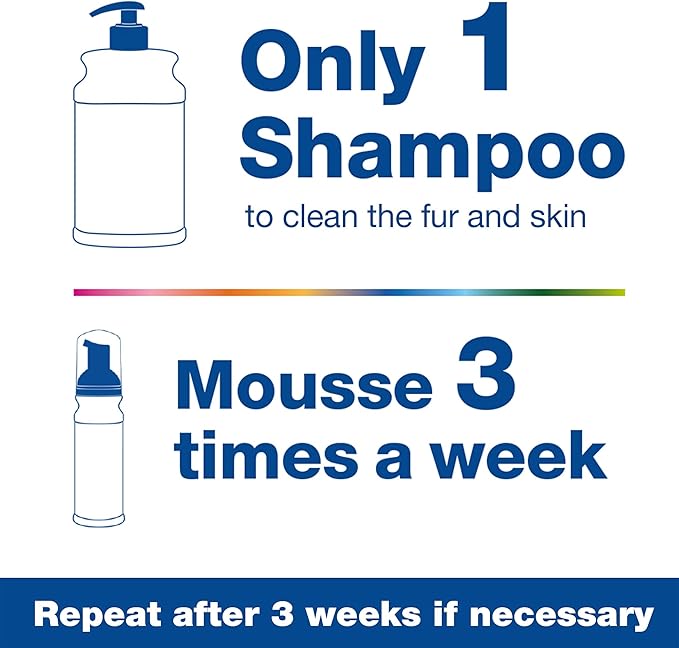 Douxo S3 Pyo Mousse, Contains 3% Chlorhexidine &amp; 0.5% Ophytrium, Antiseptic &amp; Hydrating, for Bacterial or Yeast Skin Infections, for Dogs, 5.1 fl. oz. (150mL)