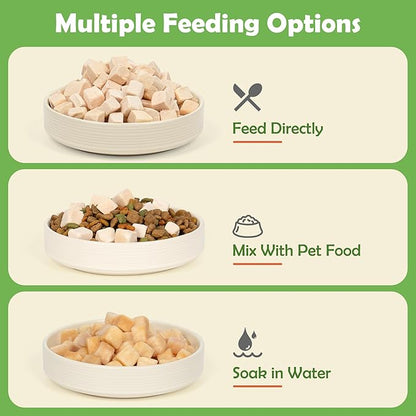MON2SUN Freeze Dried Chicken Cat and Dog Treats, Single Ingredient Natural and Healthy Dog Snacks, High Protein Training Treats &amp; Food Topper, 3.5oz