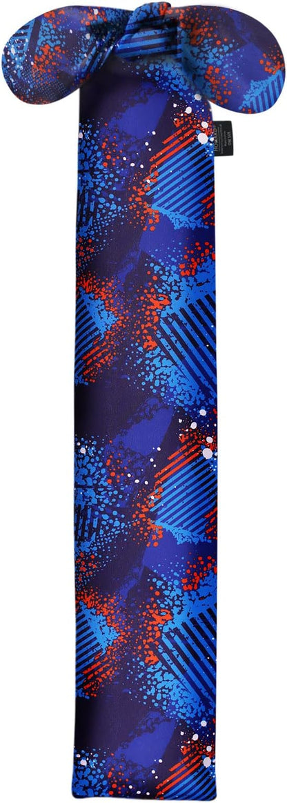 Harrison Howard Stretchy Tail Bag Breathable Horse Tail Guard Slip on Design Protect Horse Tail 2 Strand Closure Straps Keep Tail Clean &amp; Protected 22" L Length Makes Grooming Easy-Chic Blue