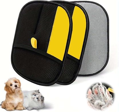 3Pcs Pet Hair Removal Glove for Cats &amp; Dogs, Upgrade Efficient Grooming Gloves for Pet Hair, Cat Grooming Gloves for Hair Removal，Reusable Cat &amp; Dog Hair Remover for Couch, Furniture