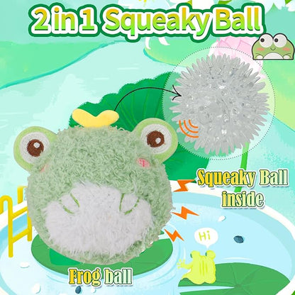 DKING 3Pack Squeaky Dog Balls,2 in1 Funny Puppy Ball Toys,Birthday Dog Toy for Small Medium Dogs (Farm Ball)