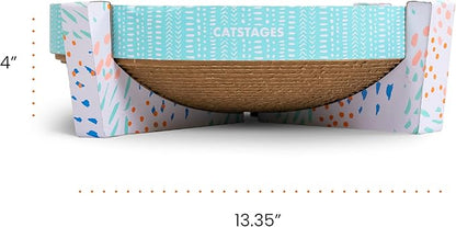 Catstages Scratch Snggle &amp; Rest Elevated Cat Lounger and Cat Scratcher for Relaxing and Play, Includes Catnip