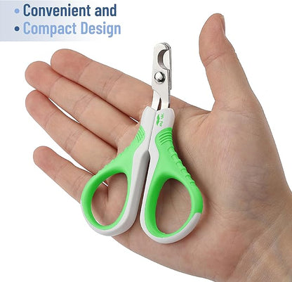 Mr. Pen Cat Nail Trimmer, Spring Green &amp; White, Cat &amp; Dog Nail Clipper