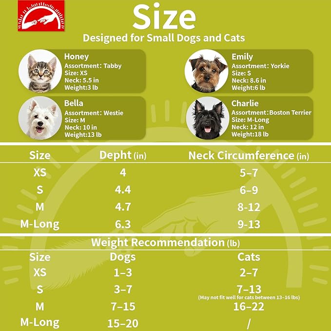 Agape Soft Dog Cone for Small Dogs &amp; Cats, Comfy Dogs Recovery Collar After Surgery, Adjustable E Collar Alternative to Stop Licking, Protective Elizabethan Collars for Pup, Comfortable Dog Cones