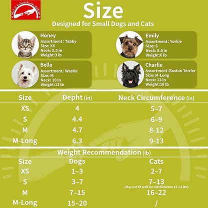 Agape Soft Dog Cone for Small Dogs &amp; Cats, Comfy Dogs Recovery Collar After Surgery, Adjustable E Collar Alternative to Stop Licking, Protective Elizabethan Collars for Pup, Comfortable Dog Cones