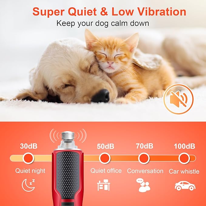 Dog Nail Grinder 7-Speed &amp; 360° LED Light, Professional Pet Nail Grinder for Dogs and Cats, Electric Dog Nail Trimmer Painless Paws Grooming &amp; Smoothing Tool for Large Medium Small Dogs Cats Pets