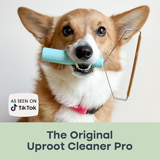 Uproot Cleaner Pro Pet Hair Removal Tool - Special Dog Hair Remover Multi Fabric Edge and Carpet Rake by Uproot Clean - Cat Fur Remover for Couch, Pet Towers, Rugs, Cat Mats and Trunks &amp; Much More