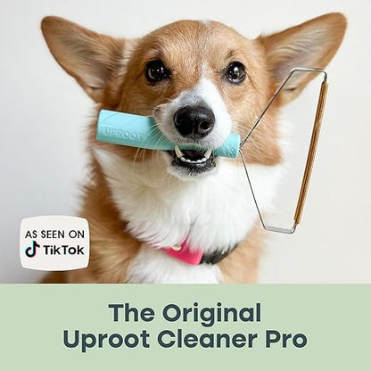 Uproot Cleaner Pro Pet Hair Removal Tool - Special Dog Hair Remover Multi Fabric Edge and Carpet Rake by Uproot Clean - Cat Fur Remover for Couch, Pet Towers, Rugs, Cat Mats and Trunks &amp; Much More