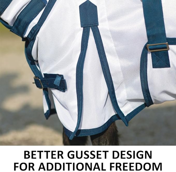 Schneiders Soft Interlock Mesh II Horse Fly Sheets | Superior UV &amp; Insect Protection | Versatile Euro Fit Option | Reflective Safety Design