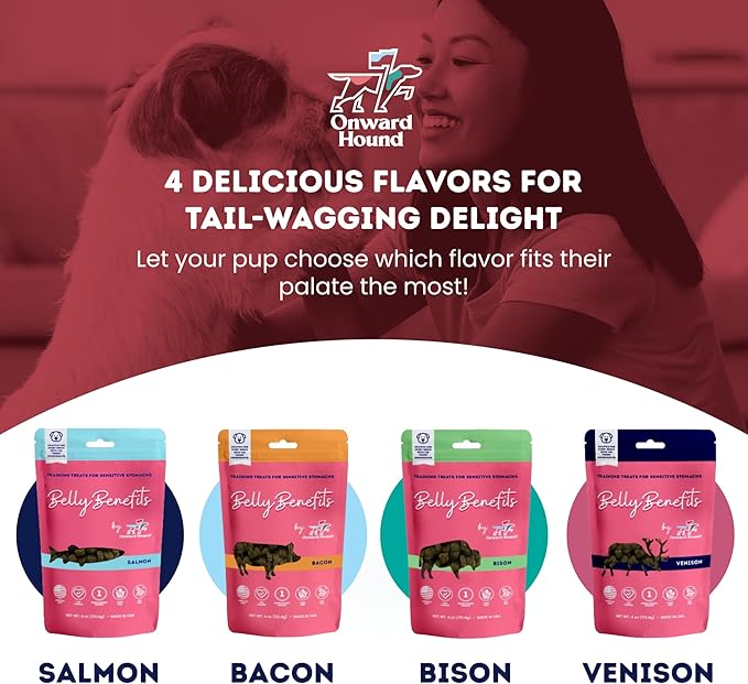 Training Treats for Dogs - Soft Bacon - Low Calorie Dog Training Treats for Sensitive Stomachs with Single Source Premium Protein, Corn Free, &amp; Soy Free Formula - 4 oz