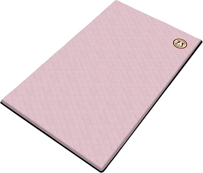 GuineaDad Premium Liner – Fleece Guinea Pig Cage Liner – Ultra-Plush Reusable Fleece Bedding with Waterproof Bottom – Extra Absorbent Liner for 2x4 C&amp;C Cage (Blush)