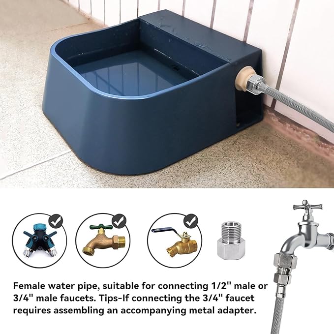 NAMSAN Automatic Dog Water Dispenser with Float Valve, 3/4&