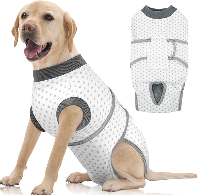 FUAMEY Dog Recovery Suit Male,Dogs Surgery Neuter Suits Puppy Spay Shirts for Female Protect Dog&