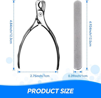 Dog Cat Nail Clippers for Large Dogs Heavy Duty Dog, Professional Stainless Steel Pet Nail Trimmers, Sharp &amp; Safe with Ergonomic Handle, Built-in Nail File