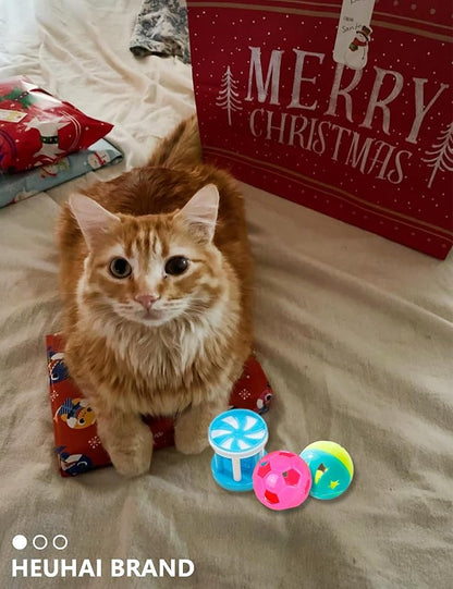 10-Pack Cat Toy Balls for Kittens and Adult Cats, Furry Fun (1.5&