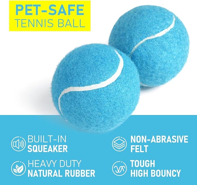 Prime Pets Mini Tennis Balls for Dogs, 2 Inch Squeaky Dog Toys, Interactive Dog Toy Balls for Indoor Outdoor, Squeaky Toys for Small &amp; Medium Dogs