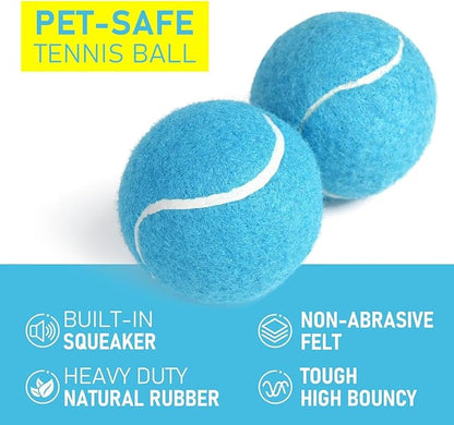 Prime Pets Mini Tennis Balls for Dogs, 2 Inch Squeaky Dog Toys, Interactive Dog Toy Balls for Indoor Outdoor, Squeaky Toys for Small &amp; Medium Dogs