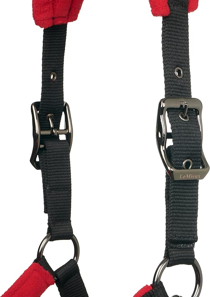 LeMieux Vogue Fleece Headcollar - Halter &amp; Leadrope - Extra Padding, Adjustable at Curb and Poll Strap