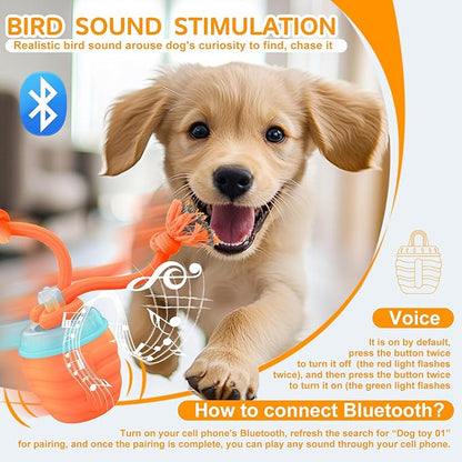 Interactive Dog Toys - [2025 Newly Upgraded] Motion Activated Ball for Small/Medium/Large Dogs, Automatic Moving Dog Toy Wicked Ball for Boredom &amp; Training, Music, USB Rechargeable (Orange)