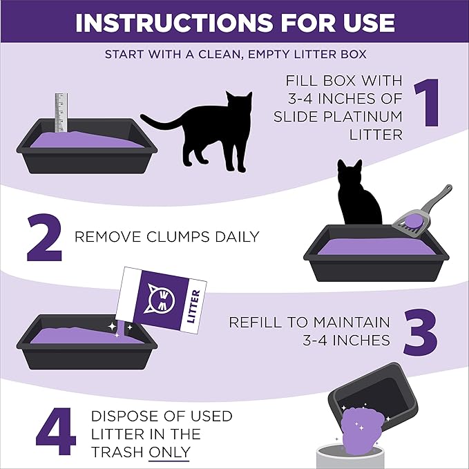 ARM &amp; HAMMER Clump &amp; Seal SLIDE Platinum Multi-Cat Clumping Litter, Easy Clean, Superior Odor Control, 37 Lbs