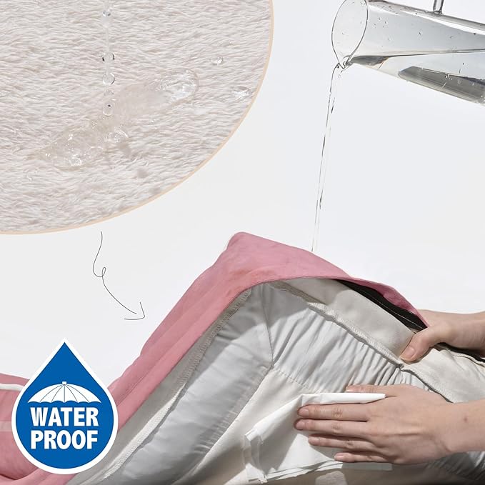 Comfort Expression Small Dog Beds Waterproof Orthopedic Foam Dog Sofa Beds for Small Dogs Comfy Pet Bed with Washable Removable Cover &amp; Non-Slip Bottom(X-Small,Pink)