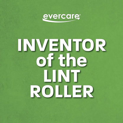 Evercare Giant Extreme Stick Lint Roller Brushes with 60 Easy-Peel Sheets, Pack of 5 Refillable Lint Rollers for Hair and Debris (300 Sheets Total)
