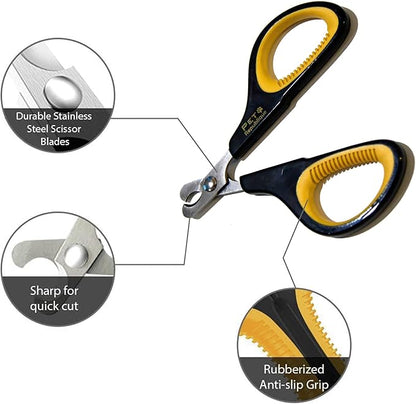 Cat Nail Clippers by Pet Republique – Professional Stainless-Steel Nail Clipper for Cats, Kittens, Hamster, Rabbits, Birds, &amp; Small Breed Animals Claw Trimmer