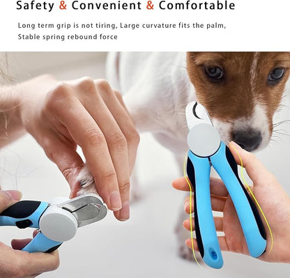 Cat &amp; Dog Nail Clipper and Trimmer with Safety Guard, Avoid Over Cutting Toenail, Equipped with Nail File - Professional Grooming Tool for Pets
