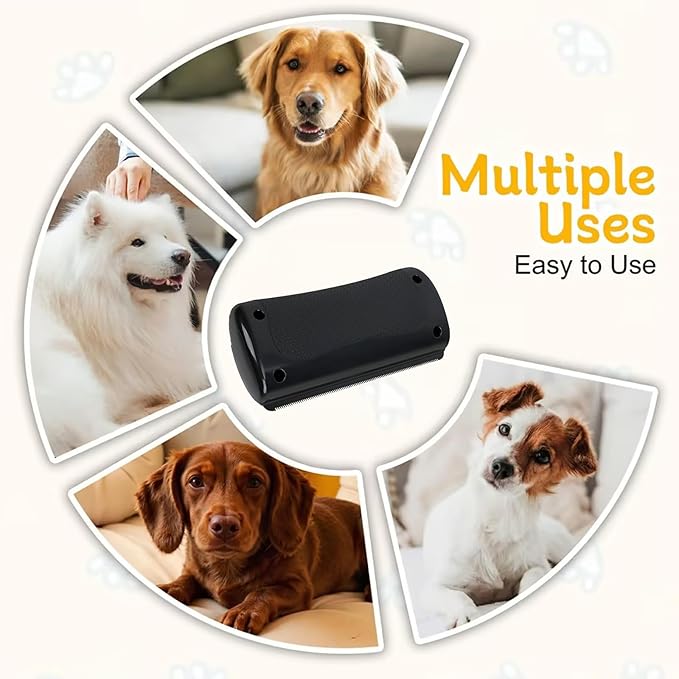 Deshedding Brush - Dog Brush for Shedding &amp; Pet Hair Removal Tool, Double Sided Grooming Brush - Dog &amp; Cat Grooming Supplies for Long Short Hair